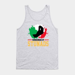 Surrounded By Stunads Hand Gesture Funny Italian Meme, funny Italian Phrases Gift Tank Top